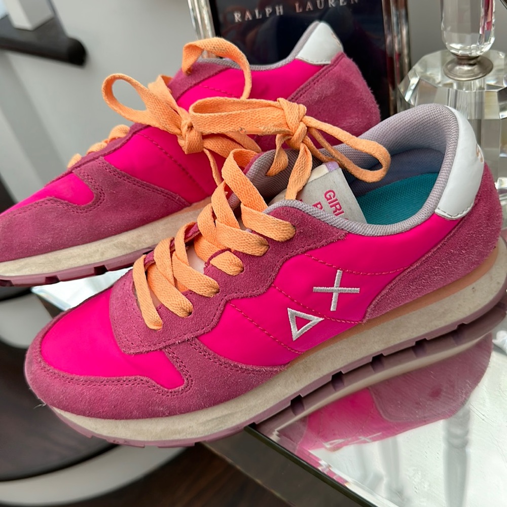 SUN68 ITALY SUEDE SNEAKERS BARBIECORE